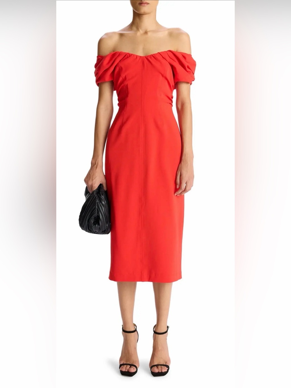ALC Nora Off The Shoulder Dress Size 8 Red